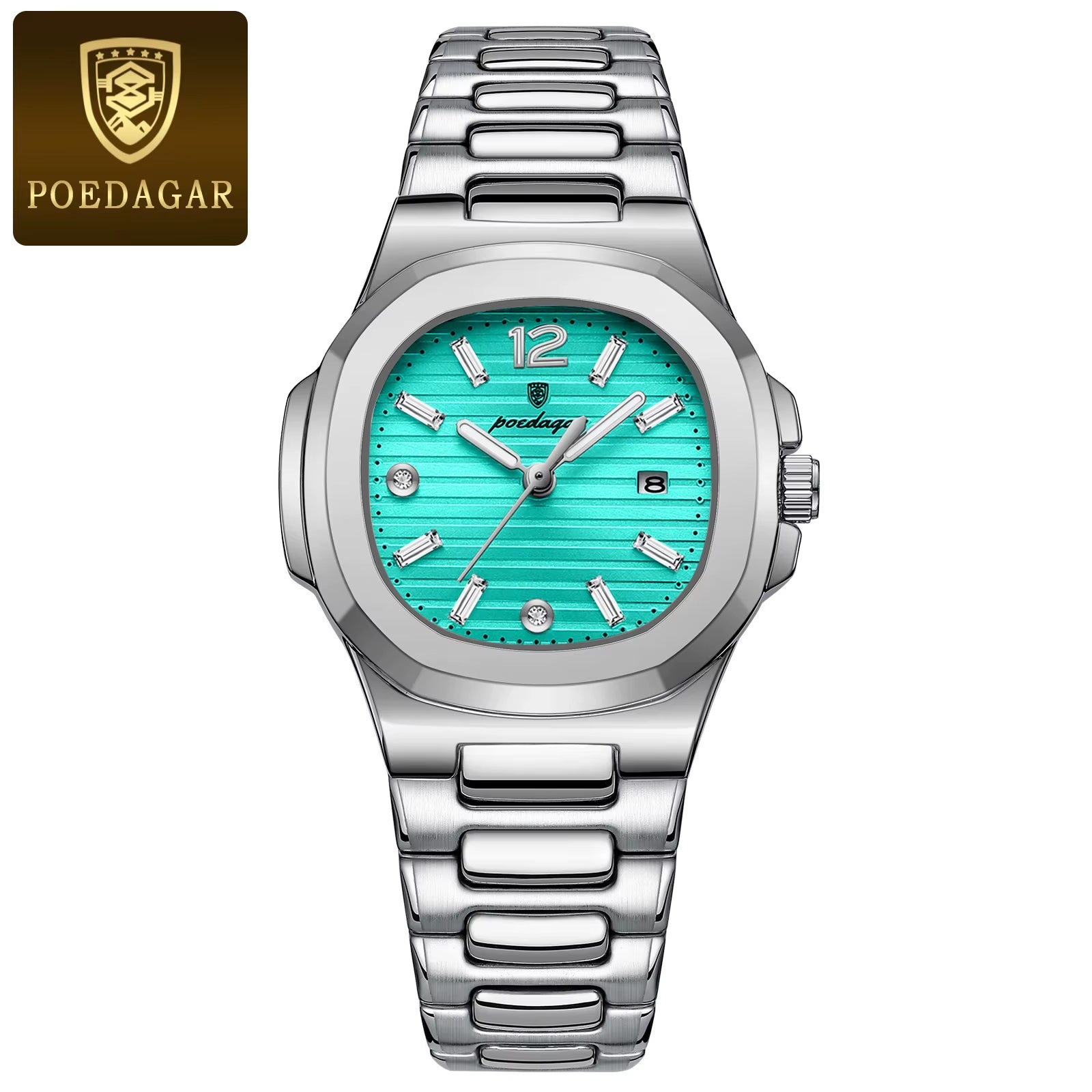 Luxury Watch for Woman Square Ladies Quartz Watch Luminous Waterproof Date Women'S Watches Dress Female Clock Reloj+Box