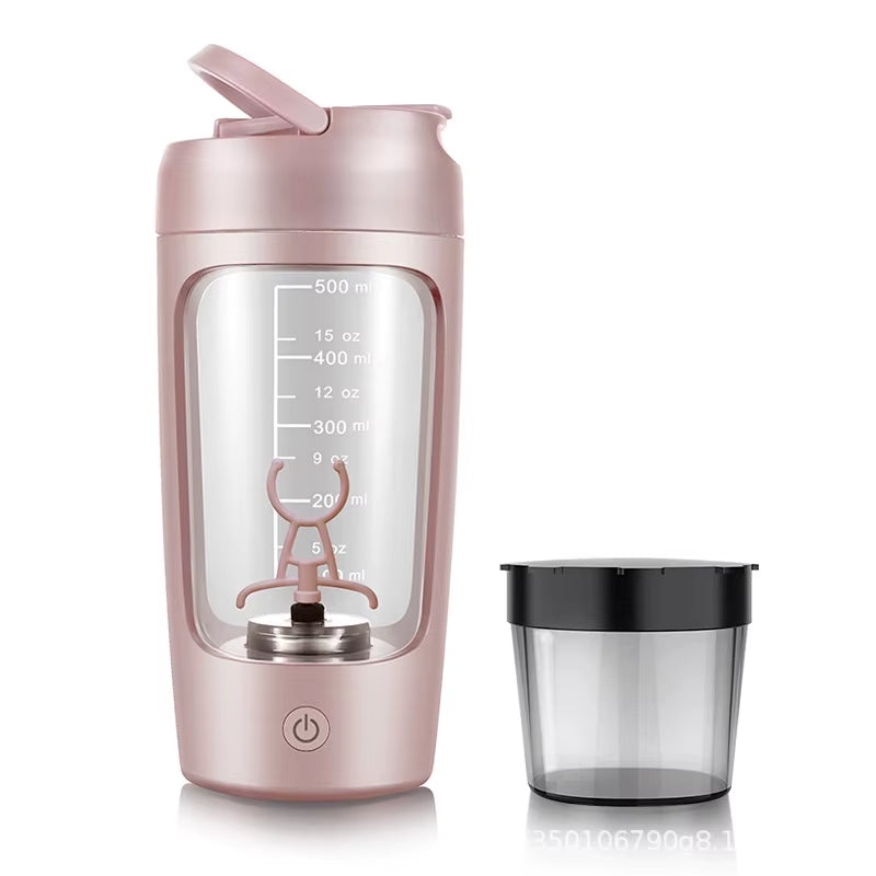 650ML Electric Mixing Cup Automatic Mini Portable Rechargeable Shaker Cup Sports Fitness Protein Powder Mixing Cup Mixer Bottle
