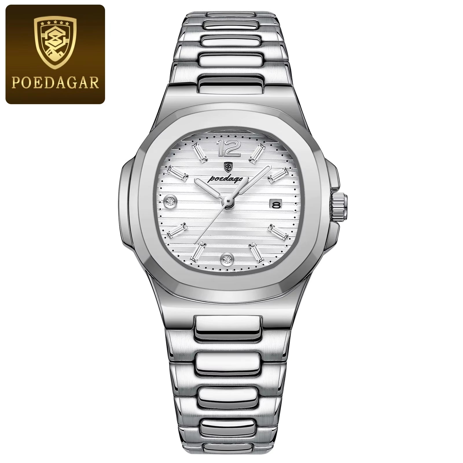 Luxury Watch for Woman Square Ladies Quartz Watch Luminous Waterproof Date Women'S Watches Dress Female Clock Reloj+Box