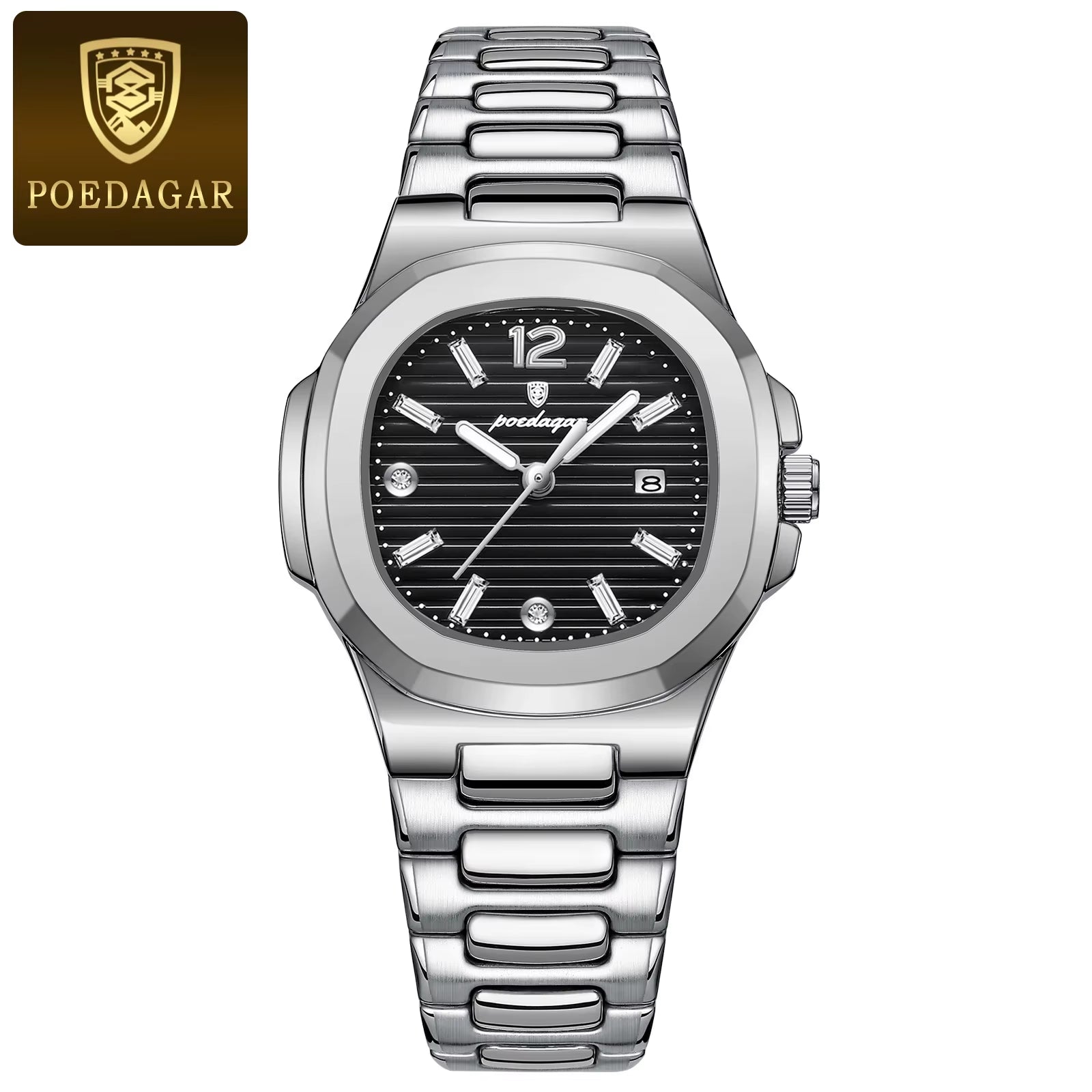 Luxury Watch for Woman Square Ladies Quartz Watch Luminous Waterproof Date Women'S Watches Dress Female Clock Reloj+Box