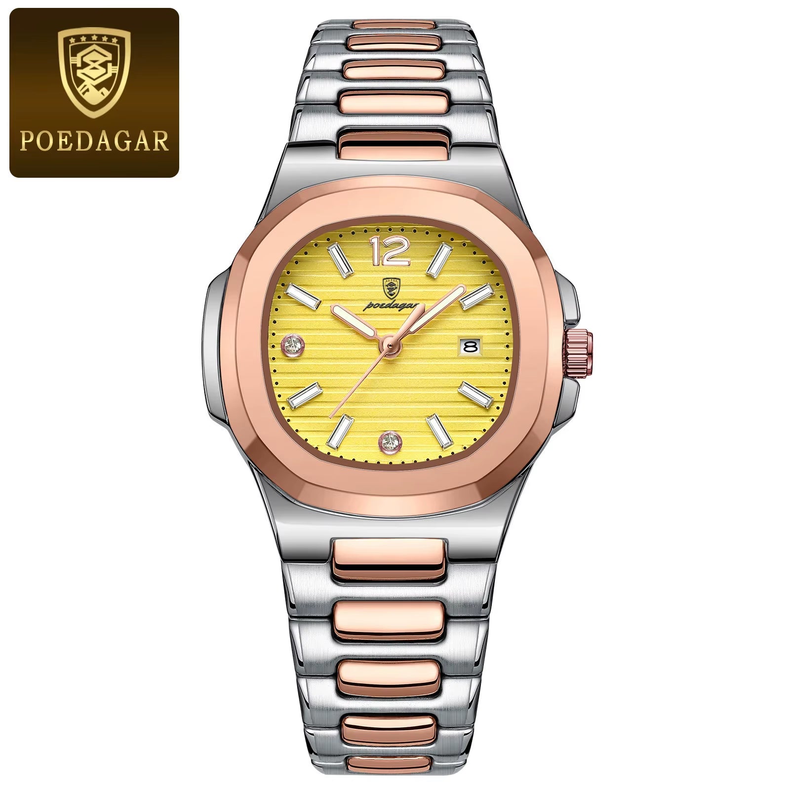 Luxury Watch for Woman Square Ladies Quartz Watch Luminous Waterproof Date Women'S Watches Dress Female Clock Reloj+Box