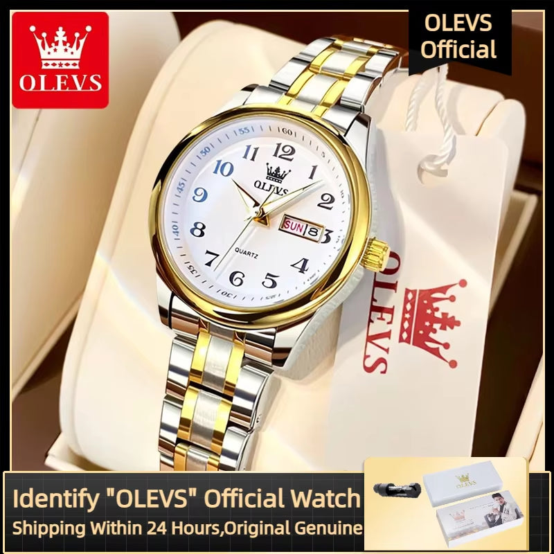 5567 Women'S Watch Original Luxury Brand Stainless Steel Waterproof Quartz Women'S Watch Elegant Date Zhou Women'S Watches