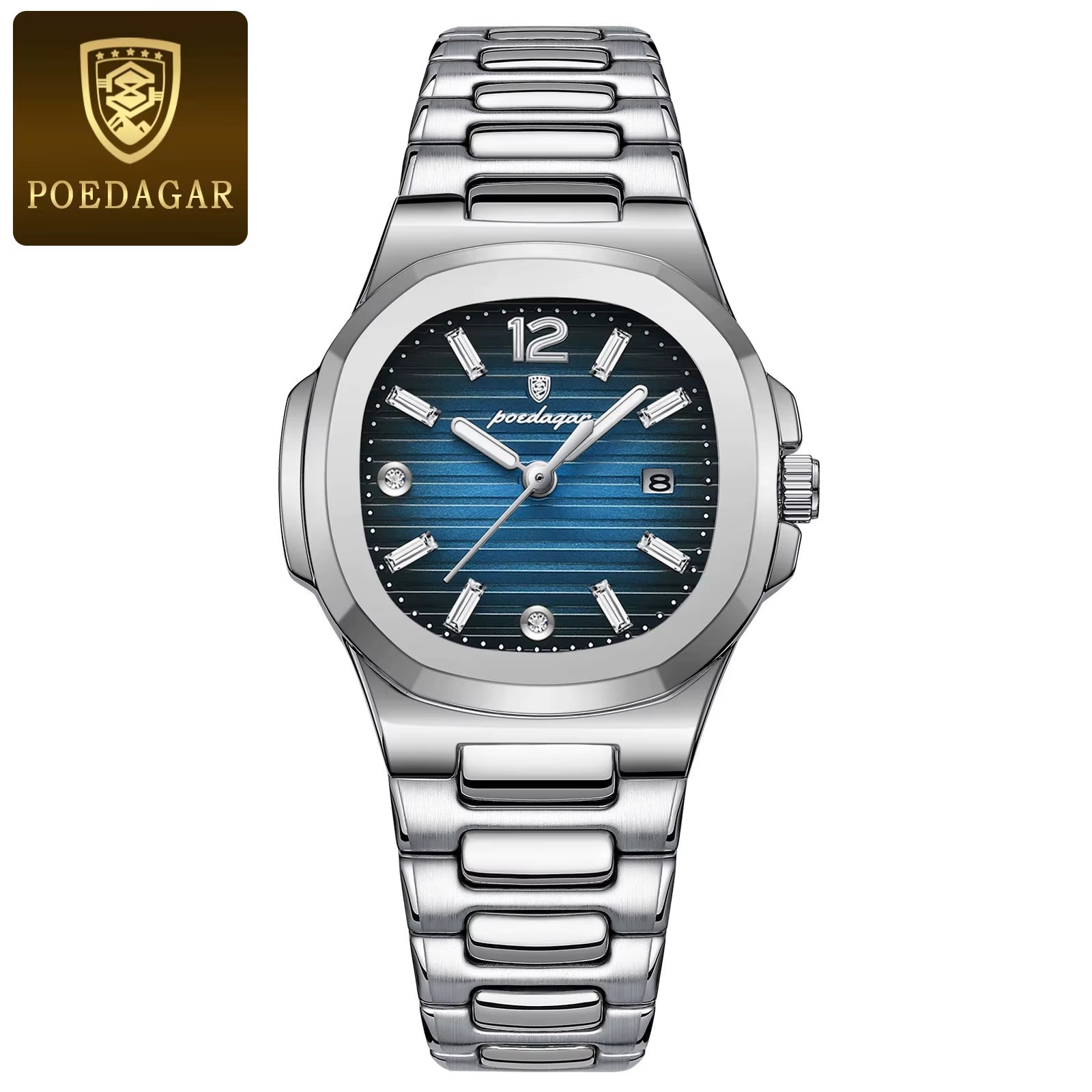 Luxury Watch for Woman Square Ladies Quartz Watch Luminous Waterproof Date Women'S Watches Dress Female Clock Reloj+Box