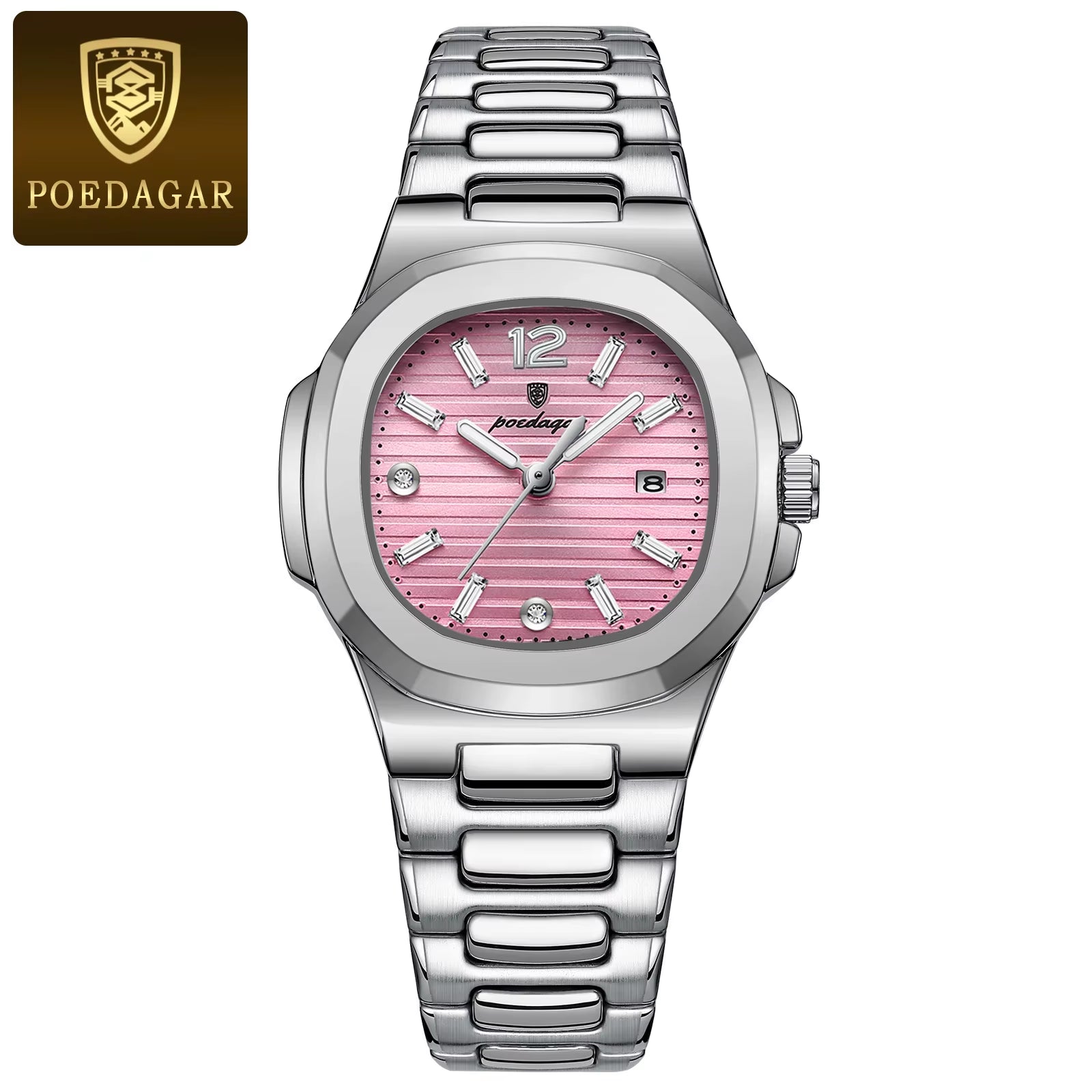 Luxury Watch for Woman Square Ladies Quartz Watch Luminous Waterproof Date Women'S Watches Dress Female Clock Reloj+Box