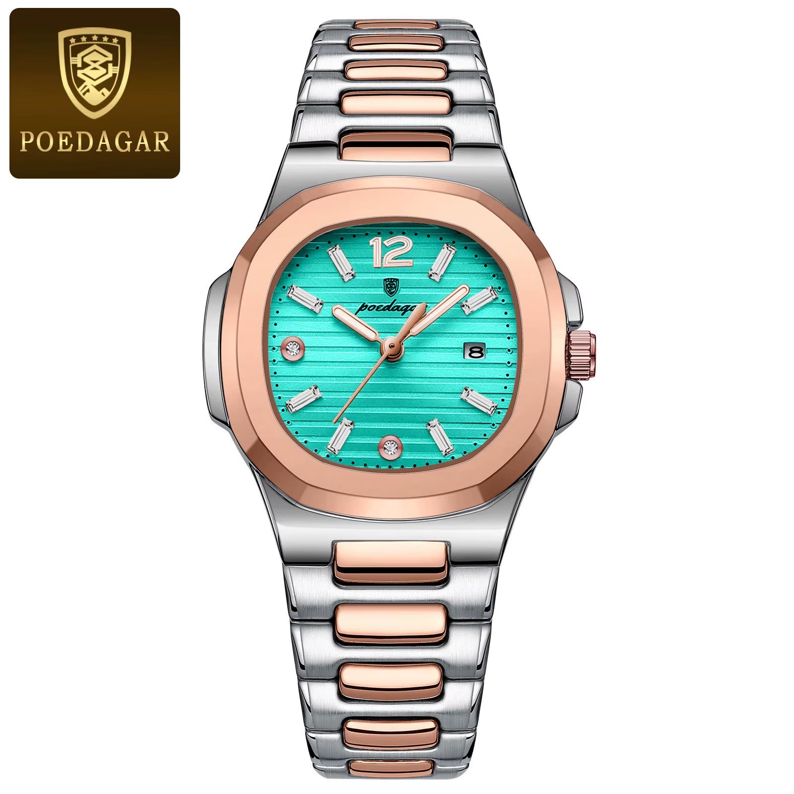 Luxury Watch for Woman Square Ladies Quartz Watch Luminous Waterproof Date Women'S Watches Dress Female Clock Reloj+Box
